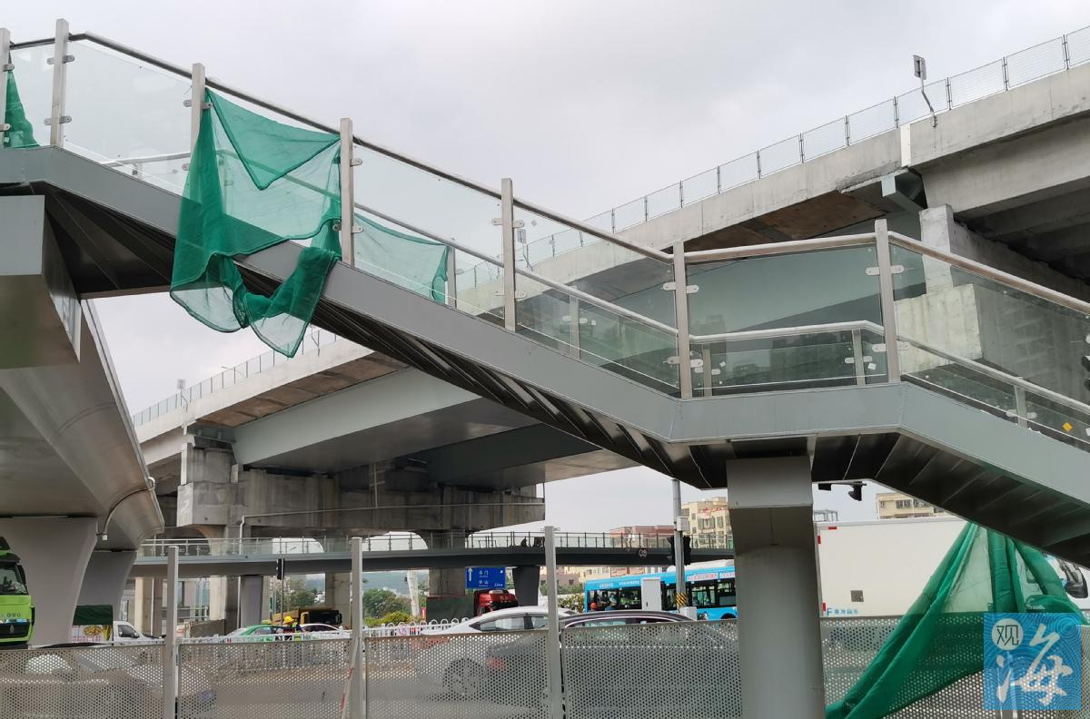 珠中重要通道迎来新进展!南坦路口天桥预计下月竣工