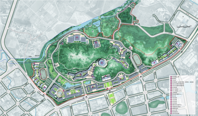 中山大学深圳校区一期规划总平面图 中山大学深圳校区一期规划总平面图