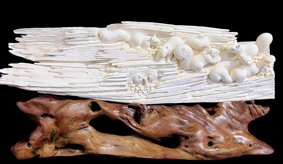 金湾牙雕艺术：​让猛犸记忆流动现代之美
