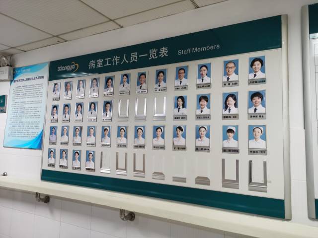 湘雅三医院呼吸科工作人员宣传栏。 湘雅三医院呼吸科工作人员宣传栏。