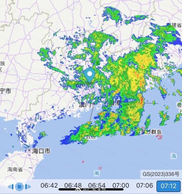 海葵给广东带来持续强降雨，已有9地生效暴雨红色预警