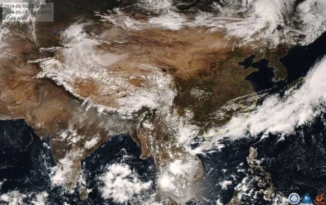 △从云图上看，今天白天，我国多数地方晴朗、干燥。